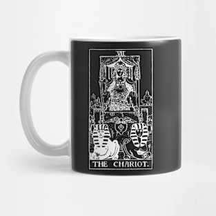 The Chariot Tarot in white Mug